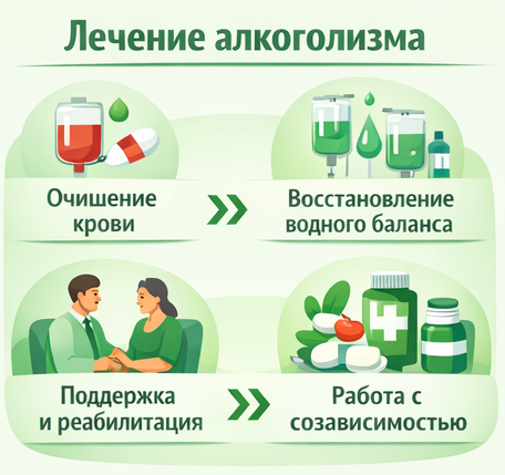 лечение алкоголизма в Арзамасе этапы
